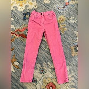 Crewcuts Pink Corduroy Stretch Skinny Pant Jean sz 8 elastic waist J.crew Girls